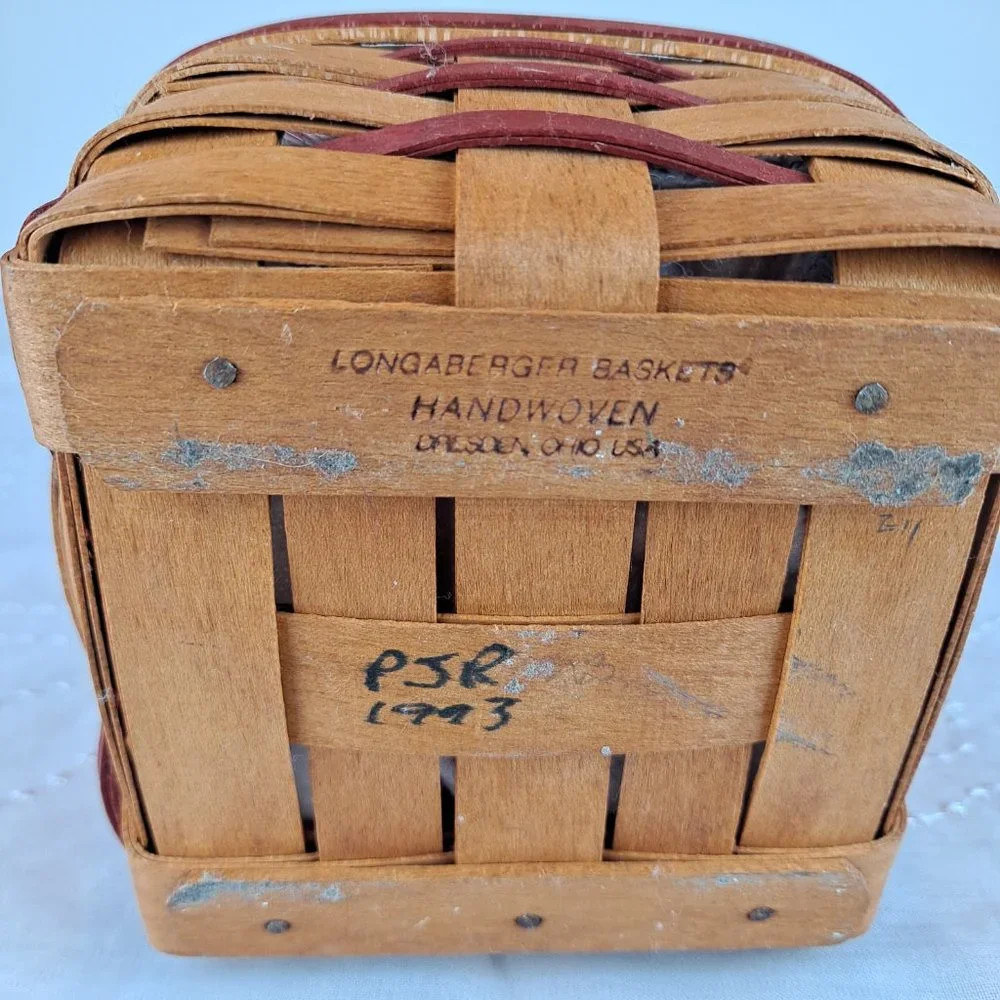 2 Vintage Longaberger Baskets 1993 & 1998